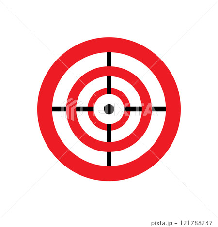 Target vector icon illustration 121788237