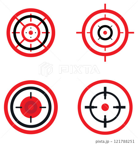 Target vector icon illustration 121788251