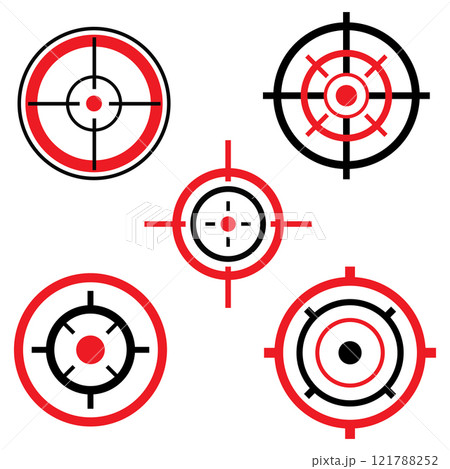 Target vector icon illustration 121788252