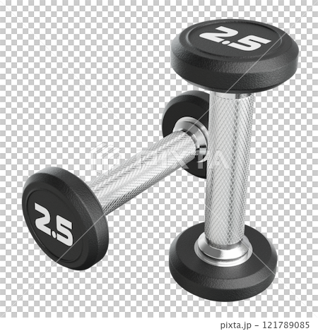 Two blank Round Rubber Dumbbells, number 2.5, weightlifting gym equipment Two blank Round Rubber Dumbbells, number 2.5, weightlifting gym equipment 121789085