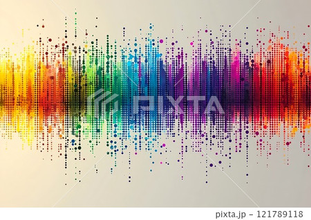 音楽デザインレインボー 121789118