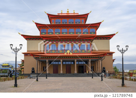 Reconstruction of the main building in the Ivolginsky Datsan (Buddhist monastery) in Buryatia 121789748