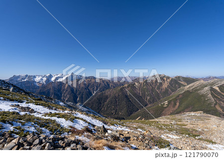 初冬の穂高連峰 初冬の穂高連峰 121790070