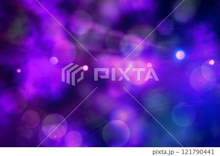 Purple bokeh spots from stage lighting. Festive bright background. Purple bokeh spots from stage lighting. Festive bright background. 121790441