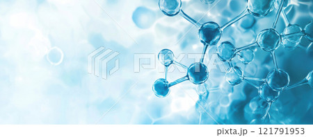 DNA molecule helix spiral background, health genetic with copy space for medical banner. 121791953