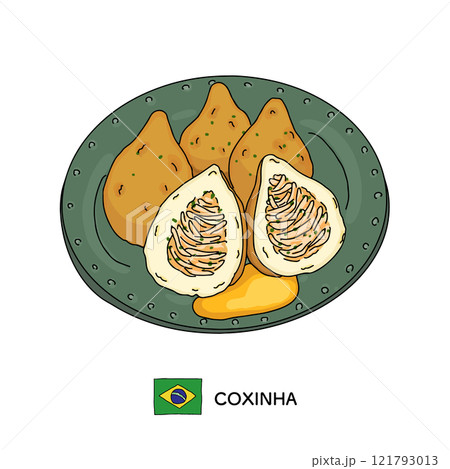 ブラジル　コシー二ャの線画 121793013