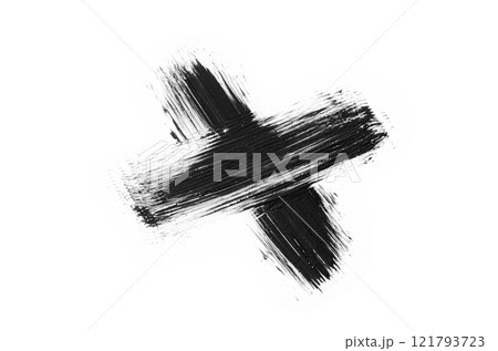 A sample of black mascara. White background A sample of black mascara. White background 121793723