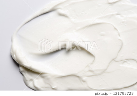 The texture of a cosmetic cream for the body or face The texture of a cosmetic cream for the body or face 121793725