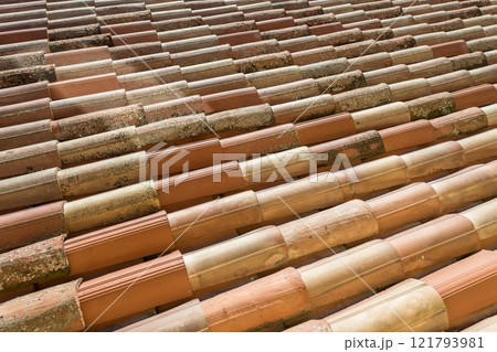 Roof tiles background Roof tiles background 121793981