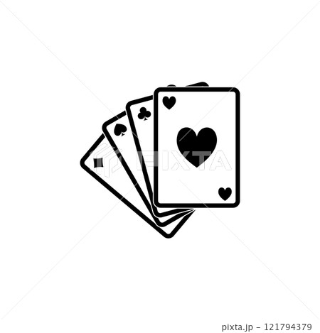 Mystery Magical Tarot Cards Solid Flat Vector Icon Isolated on White Background 121794379