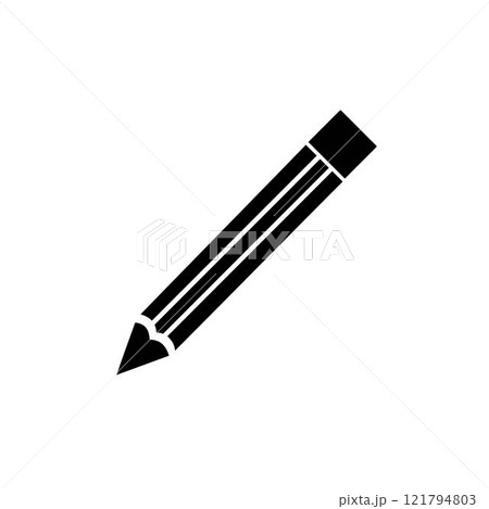 Pencil icon vector isolated on white background. Pencil vector icon Pencil icon vector isolated on white background. Pencil vector icon 121794803