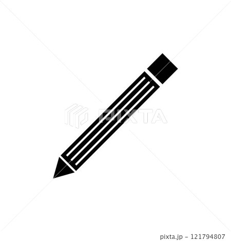 Pencil icon vector isolated on white background. Pencil vector icon Pencil icon vector isolated on white background. Pencil vector icon 121794807