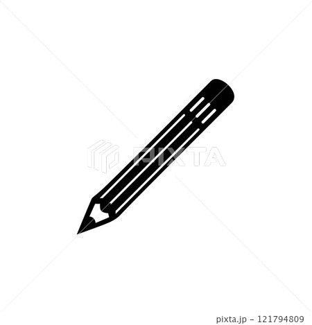 Pencil icon vector isolated on white background. Pencil vector icon 121794809
