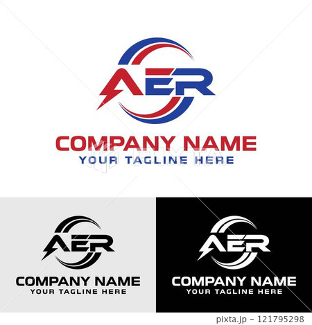 AER initial 3-letter electric vector logo design template AER initial 3-letter electric vector logo design template 121795298