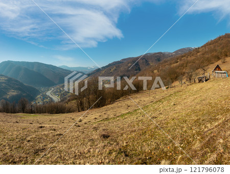 Early spring Carpathian mountains Early spring Carpathian mountains 121796078
