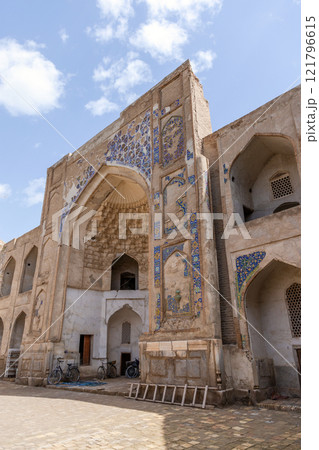 Exterior of Abdulaziz Khan Madrasah, an ancient madrassah in Bukhara Exterior of Abdulaziz Khan Madrasah, an ancient madrassah in Bukhara 121796615