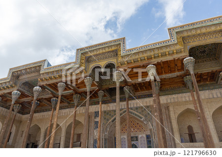 Bolo Haouz Mosque exterior details, historical mosque in Bukhara Bolo Haouz Mosque exterior details, historical mosque in Bukhara 121796630