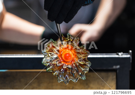 Works of a glass blowing workshop Works of a glass blowing workshop 121796695