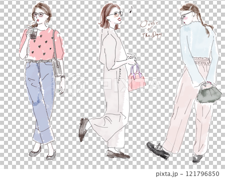 休閒時尚女性 121796850