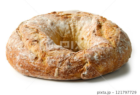 freshly baked artisan bread 121797729