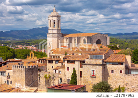 Bell Tower of Girona Cathedral, Girona, Spain Bell Tower of Girona Cathedral, Girona, Spain 121797962