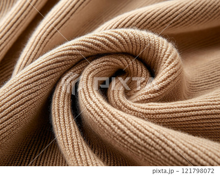Beige Knit Fabric 121798072
