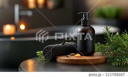 Elegant Bathroom Decor 121798087