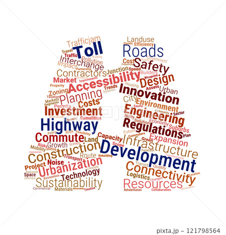 Highway Development Word Cloud Highway Development Word Cloud 121798564