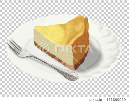 Baked Cheesecake (with plate and fork) 121800030
