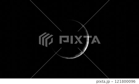 月 夜空 宇宙 満ち欠け 三日月 満月 空 [別Verあり] 121800096