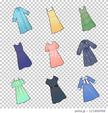 Various one piece illustration set 121800498