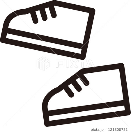 スニーカーのシンプルなマーク スニーカーのシンプルなマーク 121800721