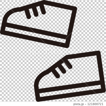 スニーカーのシンプルなマーク スニーカーのシンプルなマーク 121800721