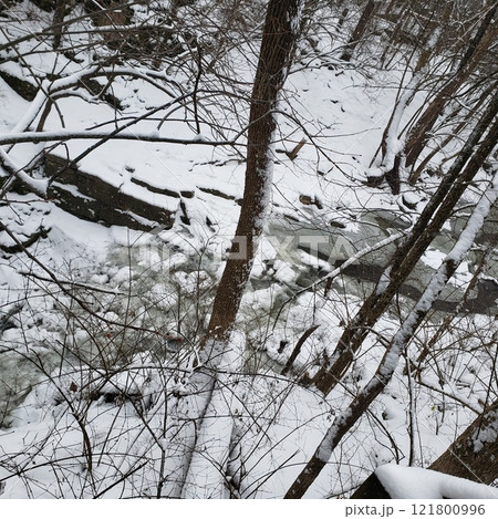 Blanket of Snow in Indian Run Falls Park, Dublin, Ohio Blanket of Snow in Indian Run Falls Park, Dublin, Ohio 121800996