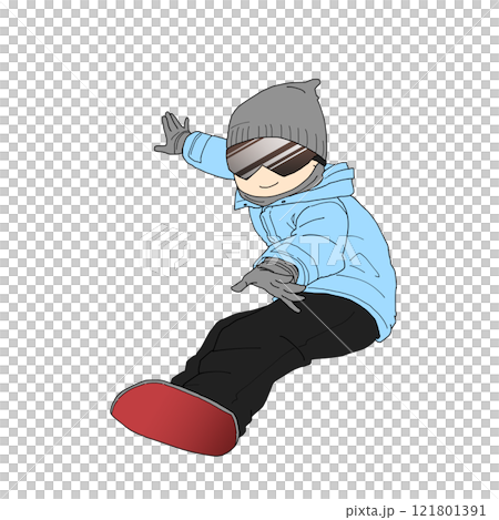 Snowboarding man 121801391