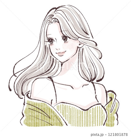 女性・女の子のイラスト素材 121801878