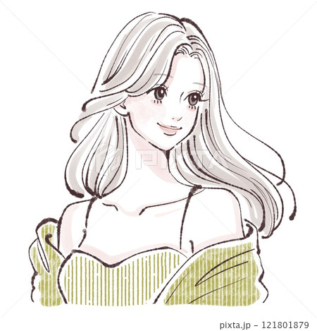女性・女の子のイラスト素材 121801879