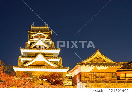 雲上の熊本城ライトアップお城まつり(秋のくまもとお城まつり)(竹あかり) 121801960