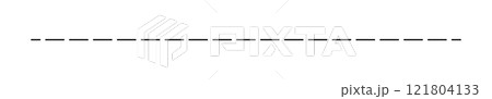 点線　破線　ライン　線画　線 121804133