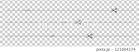 キリトリ　切り取り　線　セット 121804174