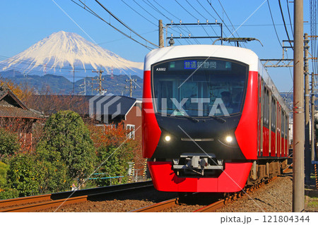 静岡鉄道 静岡清水線を走行する車両 静岡鉄道 静岡清水線を走行する車両 121804344