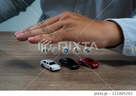 Car insurance protect car shield with concept auto insurance 121805262