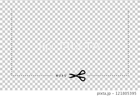 Cutting line Cutting line 121805395