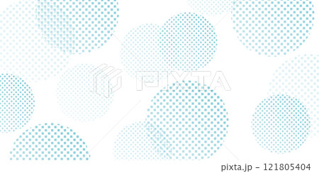 グラデーション　青　幾何学　模様　背景 121805404
