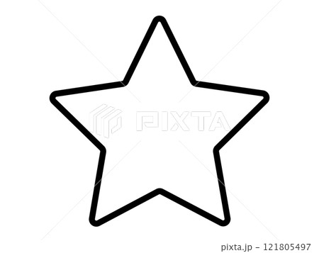 星マークの枠のイラスト 121805497