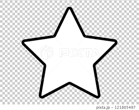 星マークの枠のイラスト 121805497