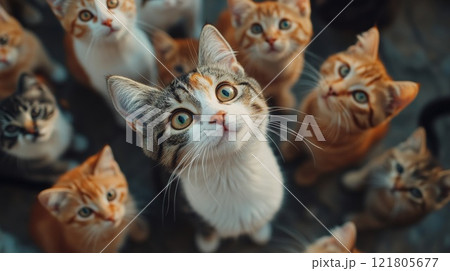 たくさんの猫 121805677