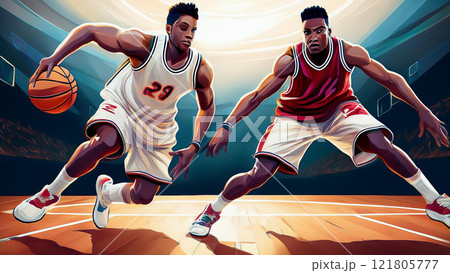 バスケットボール選手（Basketball Player） 121805777