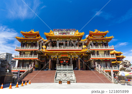 Building view of the Fu-an Temple in Checheng Township, Pingtung County, Taiwan, is worshiped to the Tudi Gong. 121805899