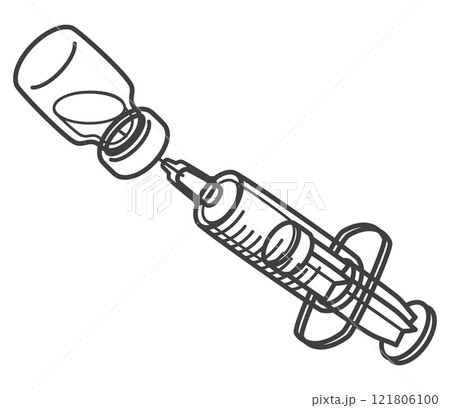 注射器とワクチン 121806100